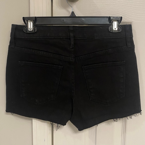NWT Custom Made Black Jean Shorts “Tom Petty Wouldn’t Do Me Like That” - Picture 2 of 5